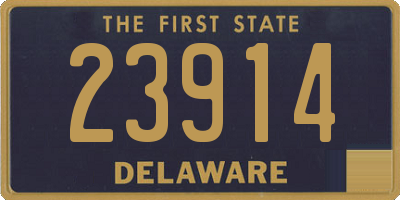 DE license plate 23914