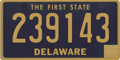 DE license plate 239143