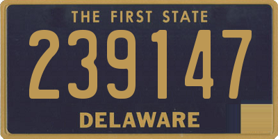 DE license plate 239147