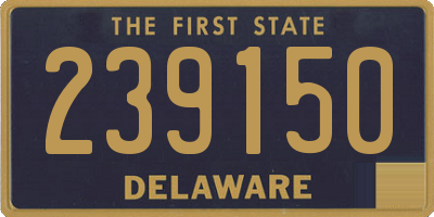 DE license plate 239150