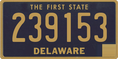 DE license plate 239153