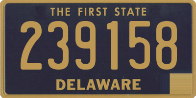 DE license plate 239158