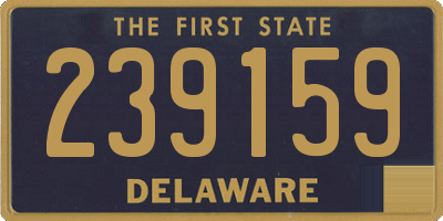 DE license plate 239159