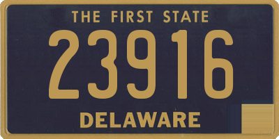DE license plate 23916