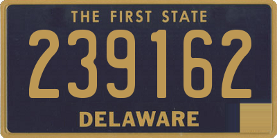 DE license plate 239162