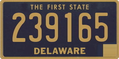DE license plate 239165