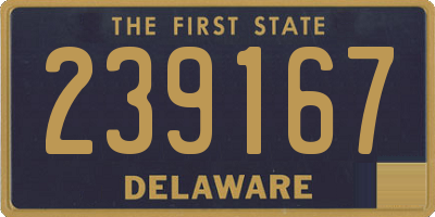 DE license plate 239167