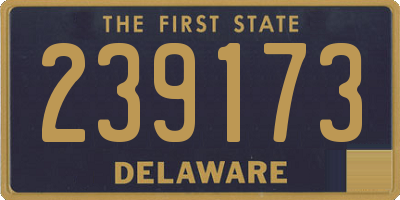 DE license plate 239173