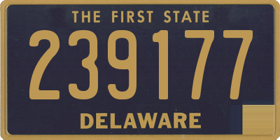 DE license plate 239177