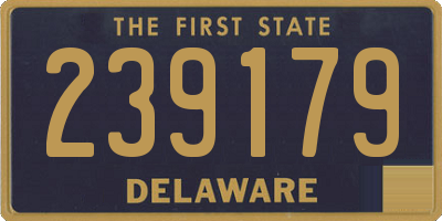 DE license plate 239179