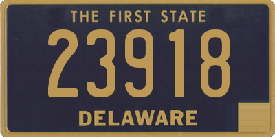 DE license plate 23918