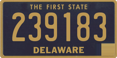 DE license plate 239183