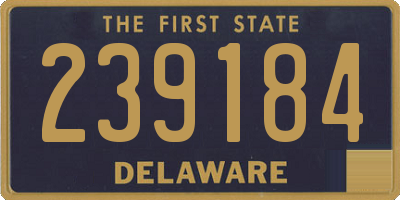 DE license plate 239184