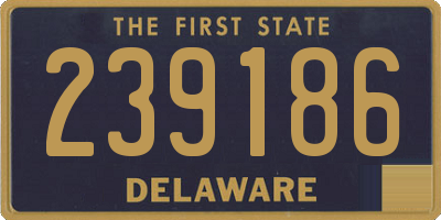 DE license plate 239186