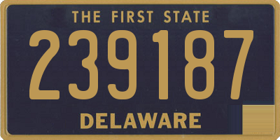 DE license plate 239187