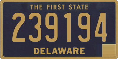 DE license plate 239194