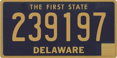 DE license plate 239197