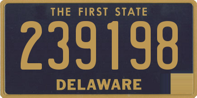 DE license plate 239198