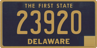 DE license plate 23920