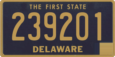 DE license plate 239201