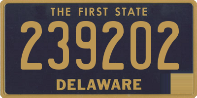 DE license plate 239202