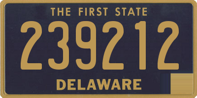 DE license plate 239212