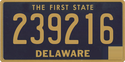 DE license plate 239216