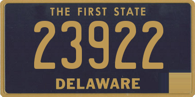 DE license plate 23922