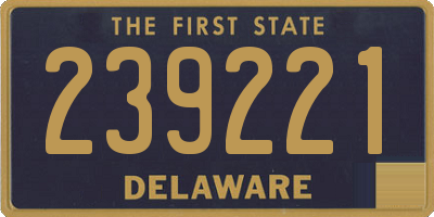 DE license plate 239221