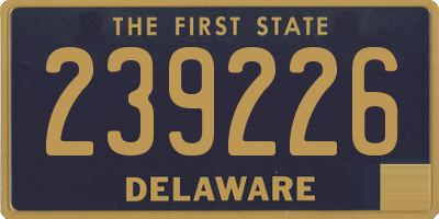 DE license plate 239226
