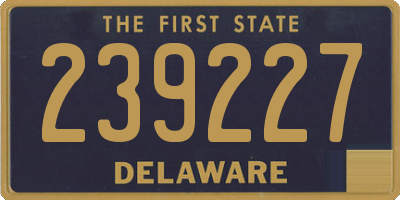 DE license plate 239227