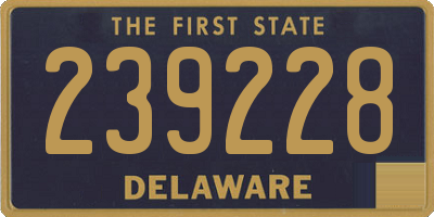 DE license plate 239228