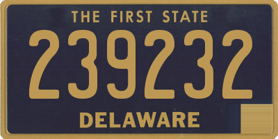 DE license plate 239232