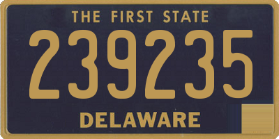 DE license plate 239235