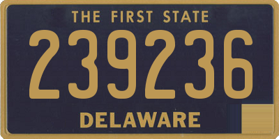 DE license plate 239236