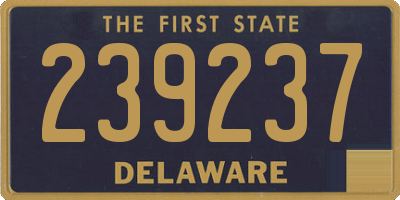 DE license plate 239237