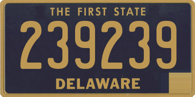 DE license plate 239239