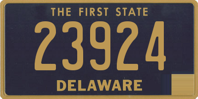 DE license plate 23924