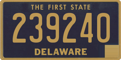 DE license plate 239240
