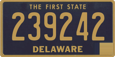 DE license plate 239242