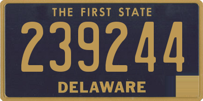 DE license plate 239244
