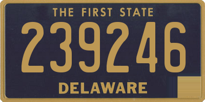 DE license plate 239246