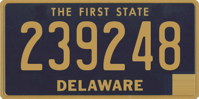 DE license plate 239248