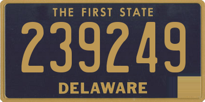 DE license plate 239249
