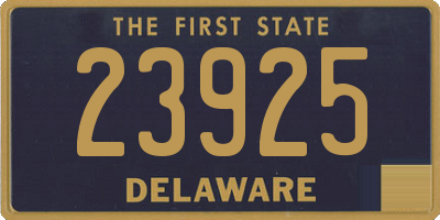 DE license plate 23925