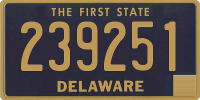 DE license plate 239251
