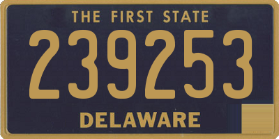 DE license plate 239253