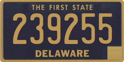 DE license plate 239255