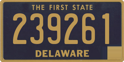 DE license plate 239261