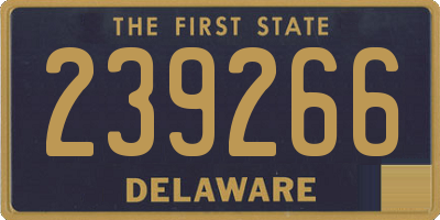DE license plate 239266